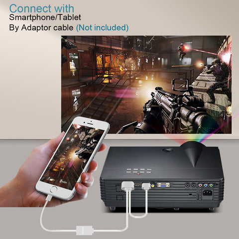 Full HD 1080P Support 4K Video LED Projector