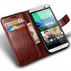 Image of Luxury Leather Wallet Case For HTC One M8