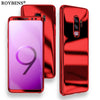 Image of For Samsung Galaxy S9 Case Roybens Luxury Ultra Thin Bling Mirror 360 Full Protection Cover For Galaxy S9 Plus Case + Soft Film
