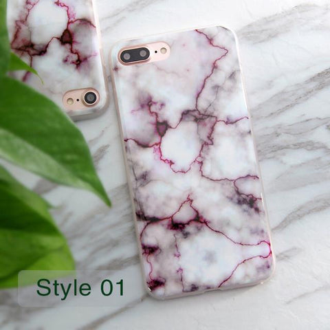 Granite Scrub Marble Stone Painted Case For iphone