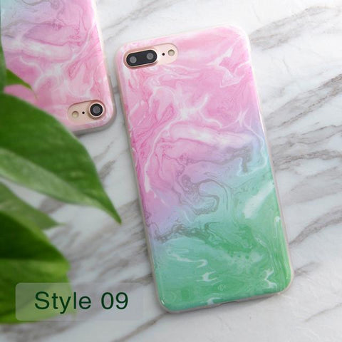 Granite Scrub Marble Stone Painted Case For iphone