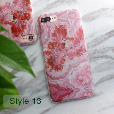 Granite Scrub Marble Stone Painted Case For iphone