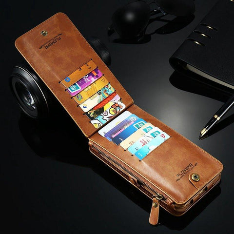 Vintage Leather Multifunctional Wallet Case