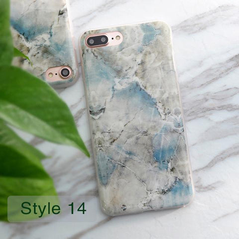 Granite Scrub Marble Stone Painted Case For iphone