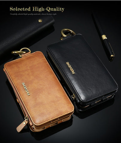 Vintage Leather Multifunctional Wallet Case