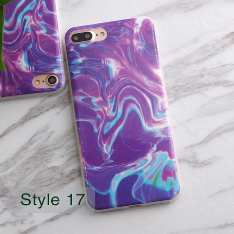 Granite Scrub Marble Stone Painted Case For iphone