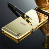 Image of Mirror Back Cover Case Metal Frame Phone Cases for Sony Xperia