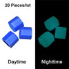 Image of 20 x Luminous Phosphoresce Wheel Nuts Covers Protective Cap Car Accessories Bolt Caps Hub Screw Protector Silica Gel 17# 19# 21#