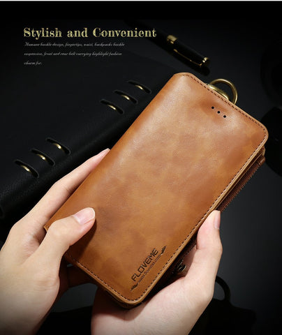 Vintage Leather Multifunctional Wallet Case