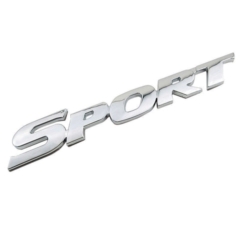 3D ABS Chrome Logo Car Sticker SPORT Emblem Badge Door Decal Auto Accessories for Toyota Highlander BMW HONDA VW KIA Car Styling