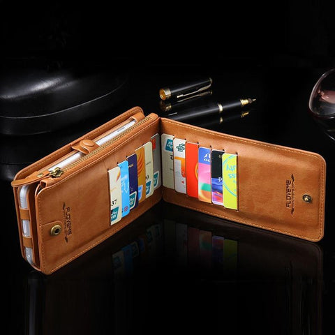 Retro Vintage Leather Multifunctional Wallet Case