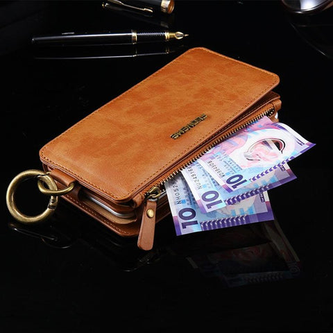 Retro Vintage Leather Multifunctional Wallet Case