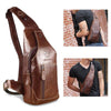 Image of Men Genuine Leather Business Casual  Shoulder Crossbody Bag