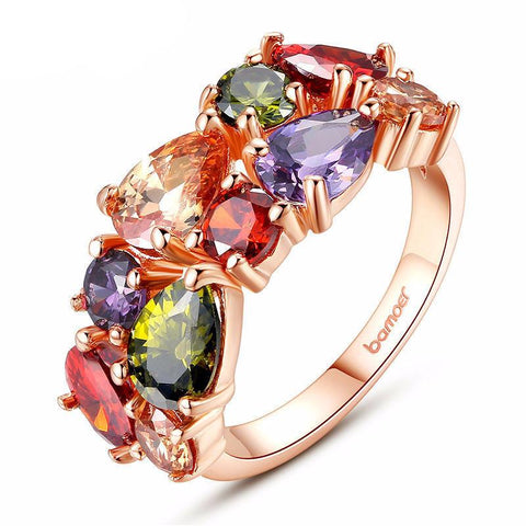 Unique Design Rose Gold Color Mona Lisa Ring
