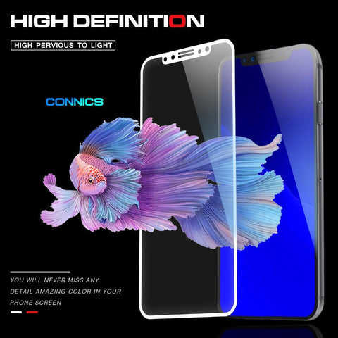 5D Full Cover Protective Anti Broken Tempered Glass For iPhone X