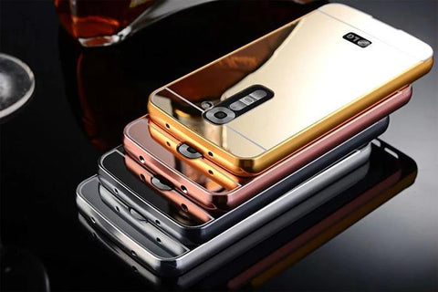 Aluminum Metal Frame Mirror Cover For LG V10