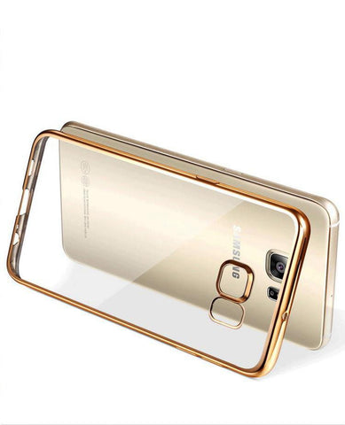 Gold Plating Soft TPU Back Cover For samsung