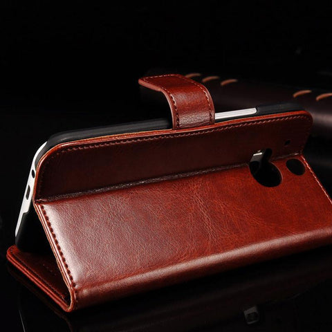 Luxury  Leather Wallet Case For HTC One M8