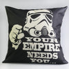 Image of Handsome Seat Cushion Pillow Cover Star Wars