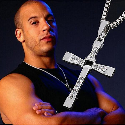 The Fast And The Furious Dominic Toretto Sliver Cross Necklaces