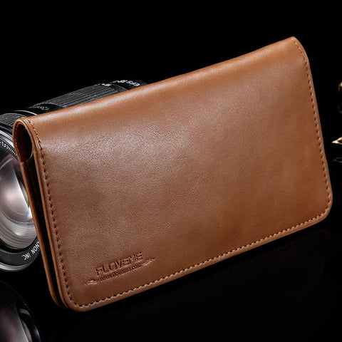 Luxury Retro Leather Wallet Under 5.5 Inch