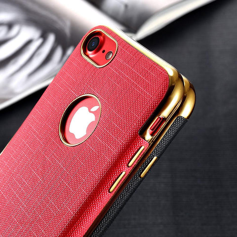 Luxury Thin Back Soft Gold Case For iPhone 7/7 Plus