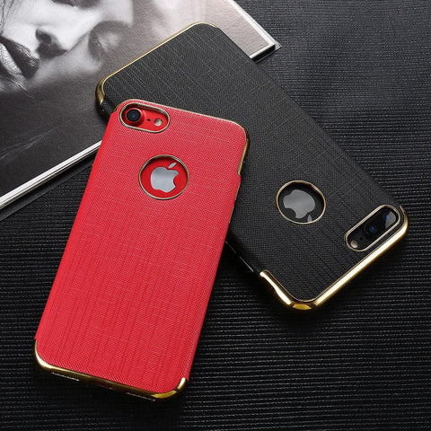 Luxury Thin Back Soft Gold Case For iPhone 7/7 Plus