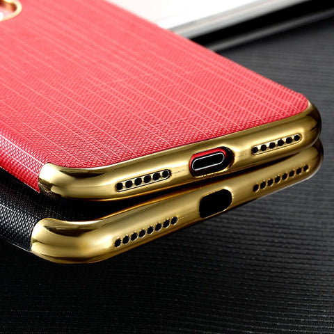 Luxury Thin Back Soft Gold Case For iPhone 7/7 Plus