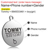 Image of FLOWGOGO Anti-lost Stainless Steel Dog ID Tag Engraved Pet Cat Puppy Dog Collar Accessories Telephone Name Tags Pet ID Tags