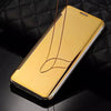 Image of Luxury Plating Mirror Flip Leather Phone Cases Samsung