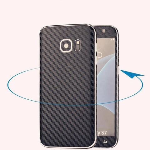 3D Carbon Fiber Full Body Back Film Sticker Case Cover Wrap Skin