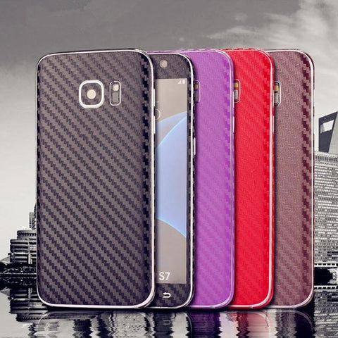 3D Carbon Fiber Full Body Back Film Sticker Case Cover Wrap Skin