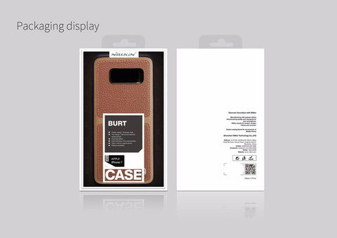 Burt PU Leather Back Cover for Samsung Galaxy S8 S8+