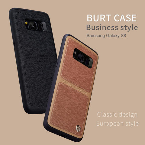 Burt PU Leather Back Cover for Samsung Galaxy S8 S8+