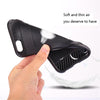 Image of Metalic Silicon Plastic Coque With Card Holder Slot iPhone Case