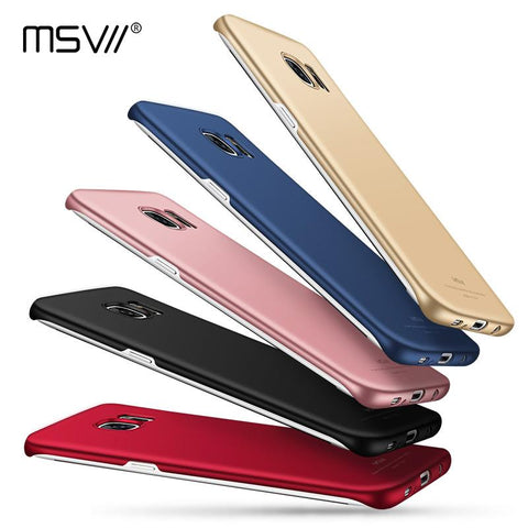 MSVII Brand Luxury Updated 4-Level Oil-Painting Case for Samsung Galaxy S7(5.1'') & S7 edge(5.5'') Hard PC Smooth/Frosted Cover