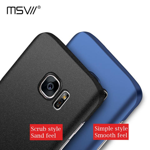 MSVII Brand Luxury Updated 4-Level Oil-Painting Case for Samsung Galaxy S7(5.1'') & S7 edge(5.5'') Hard PC Smooth/Frosted Cover