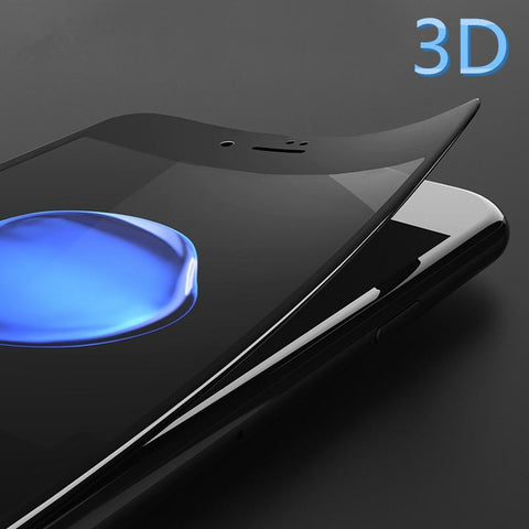 Premium 3D Round Edge Toughed 9H HD Film Carbon for iPhone 7/7 Plus