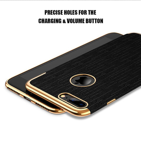 Luxury Thin Back Soft Gold Case For iPhone 7/7 Plus