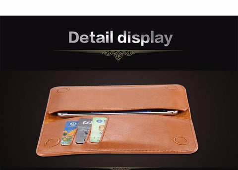 Luxury Retro Leather Wallet Under 5.5 Inch