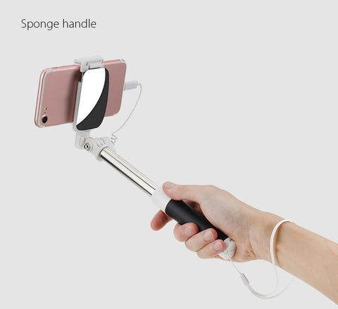 Selfie Stick Monopod Wire Control Camera Shutter