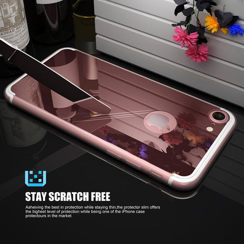 Luxury Plating Gold Mirror Case For iPhone X  7 8 Plus