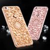 Image of Luxury 3D Diamond Texture Soft TPU Clear For iPhone