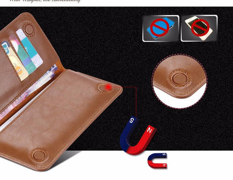 Luxury Retro Leather Wallet Under 5.5 Inch