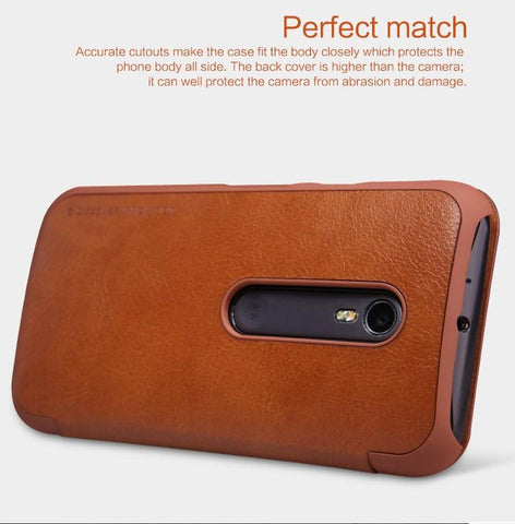 Genuine Wallet Leather For Motorola MOTO G3