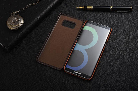 Frosted Genuine Leather For Samsung Galaxy S8 S8+