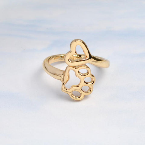 Beloved Dog Paw Ring