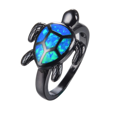 Turtle Blue Ring