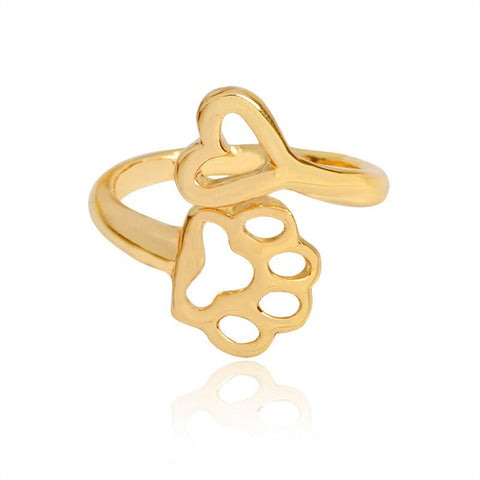 Beloved Dog Paw Ring