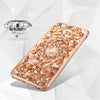 Image of Luxury 3D Diamond Texture Soft TPU Clear For iPhone